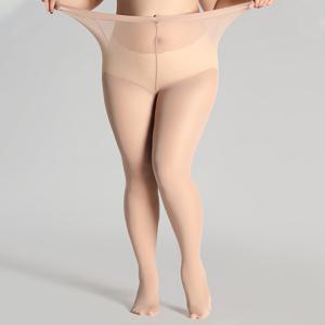 TEMU 여성용 패션 플러스 사이즈 블랙 풀풋 섹시 타이츠 단품