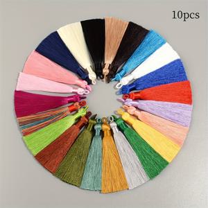 TEMU 10개입, 7.8cm 부드러운 풀 루프 태슬, 책갈피, 웨딩 박스, 팬, 선물 포장 상자, 장식용 작은 태슬 펜던트, 의류 및 홈 텍스타일 액세서리, 주얼리, 귀걸이, 헤어 액세서리, 제작 재료에 적합