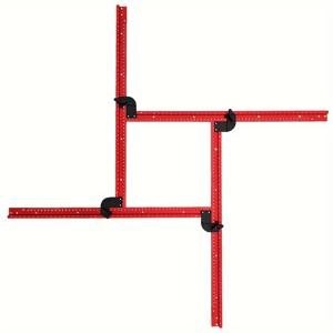 TEMU 1세트 68cm 조절 가능한 조각 안내 레일로 알루미늄 목공 프레임 키트, 밀링 머신용, 그루브 툴, DIY 목공 클램핑 브라켓, 전기 필요 없음