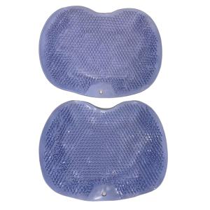 TEMU 2개 실리콘 샤워 발 마사지 매트 (흡착컵 포함), 벽걸이 등 스크러버, 무선 발 마사지기, RV 샤워, 홈 스파, 욕실 액세서리, 미끄럼 방지 디자인, 위생적 표면, 가정용