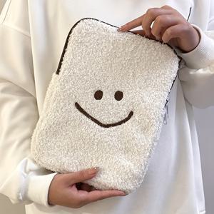 TEMU 1개 아이패드 태블릿 케이스 잠금 및 페이드 기술, 귀여운 캐릭터/글자/숫자/하트/꽃 자수 슬리브, 아이패드 11/13인치용, 가벼운 지퍼 클로저 핸드백 스타일 커버, 아이패드 프로/에어/모델 호환 (외부 없음)