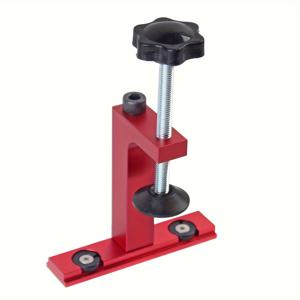 TEMU 1개 알루미늄 합금 T-트랙 클램프 목공용 - 조절 가능한 밴드 톱 테이블 고정 F 클램프, 3/4인치 지름, 레드 및 블랙, 목재 조합 및 성형에 이상적, 목공 클램프 | T트랙 부착물 | 정밀 클램핑