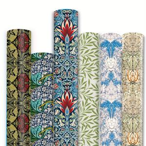 TEMU 윌리엄 모리스 랩핑 페이퍼 6장 - 각 19.7 X 27.5인치, 빈티지 플로럴 선물 포장지
