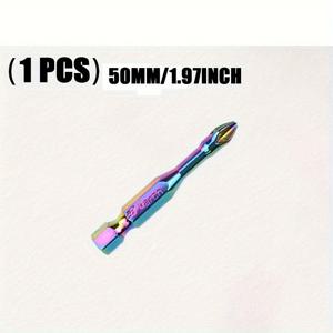 TEMU S3 컬러 코드 자석 충격 방지 크로스 팁 드릴 비트 - 무지개 색상 (파랑/보라/분홍/초록/청록)의 헤비듀티 전동 공구용 드릴 비트, 목재, 금속, 플라스틱, 복합재료용 - 무선 드릴, 임팩트 드라이버 및 회전 공구와 호환 - DIY용 내구성 및 정밀 구조 - 미끄럼 방지 및 충격 방지 디자인, 자석 팁 부착