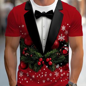 TEMU 남성용 3D 프린팅 티셔츠 - 이름/텍스트 맞춤 제작, 라운드넥 캐주얼 & 짐웨어, 세탁기 사용 가능, 봄 여름 가을 아웃핏 - 크리스마스, 새해, 할로윈 선물로 남자친구, 남편에게 이상적 (S &)|남자셔츠