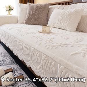 TEMU 1개 두꺼운 플러시 소파 커버 (싱글/더블/트리플/쿼드 호환) - 헤비듀티 겨울용 보온, 애완동물 친화적 소파 보호커버, 긴 플러시 원단, 세탁기 사용 가능, 섹셔널 소파 & 암체어용|소파|쿠션커버|3인용쇼파