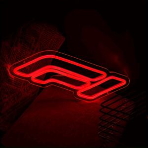 TEMU A1 포뮬러를 특징으로 하는 감동적인 네온사인 벽걸이 장식품. 자동차 애호가를 위한 선물 및 방 장식으로 완벽합니다. 게임 공간에 이상적이며 레이싱 테마를 선보이는 이 LED 네온사인.