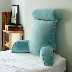 TEMU 편안한 독서 등받이 쿠션 (베개 코어 포함) - 등과 허리에 대한 인체 공학적 지지, 부드럽고 큰 , 독서에 완벽하고, 침대, 소파, 의자 및 가정 장식에 이상적, 추수감사절, 화이트 엘리펀트 또는 크리스마스에 좋은 선물.