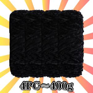 TEMU 4개 100g 셔니일 실, 폴리에스터 블렌드, 23cm/9인치 길이, 7cm/2.7인치 직경, 흰색, 빨간색, 핑크색, 카키색, 다크 그레이, 라이트 그레이, 로열 블루, 라이트 블루 포함, 크로셰, 니트, 실 프로젝트용