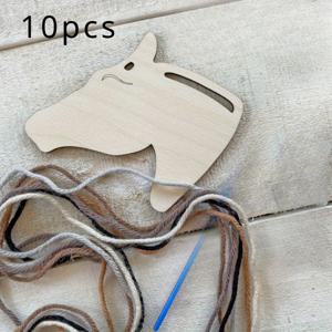 TEMU 5/10/20pcs DIY 목재 말 수공 세트 - 강제되지 않은 말과 포니(라인 제외), 여름 캠프, 선물 가게, 생일 파티, 새해 데리비 기념품, 등에 적합