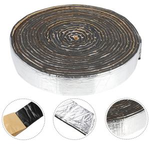 TEMU 16.5ft 자체 접착 파이프 보온 랩, 2in/4 0.2in 알루미늄 포일로 코팅된 열 손실 테이프, 실외 수자관 열 보온, 16.5ft 길이 - 겨울 얼음 방지 및 에너지 효율성, 차가운 물 파이프에 적합, 방수 및 고온 방지 플라스틱 재질, 방화 방지 폼 및 알루미늄 포일 커버