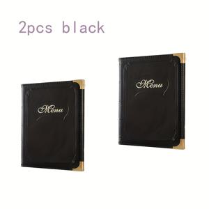 TEMU DecorFrame 7페이지 인조 가죽 메뉴북 - 방수, 쉬운 청소, 금속 스파이럴 바인딩 & 분리 가능한 페이지 - 레스토랑, 바, 카페, 카페 가이드 폴더를 위한 우아한 골드 레터링|세련된 디자인|튼튼한 바인딩