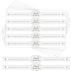TEMU 식품 소매 패키지 밀봉 스티커 9x1 인치 안전 보안 방해 방지 뚜껑 스티커 스티커 200pcs 방해 방지 밀봉 신선도 라벨 수제 공예 베이킹 (하얀/빨간/검은색)