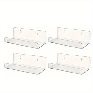 TEMU 아크릴 레코드 디스플레이 스탠드 - 훅이 달린 벽걸이식 비닐 홀더, 거실, 침실, 사무실, 음악 앨범을 위한 클래식 홈 데코