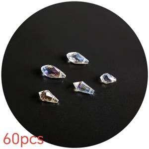 TEMU 호리병 아우스터 유리 드롭 펜던트 (구멍 포함), 수제 비즈 귀걸이, 커튼 비즈 체인, 램프 액세서리 제작에 적합한 다양한 사이즈로 제공.