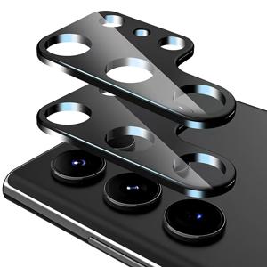 TEMU 2pcs 3D 곡선 카메라 렌즈 보호 케이스 삼성 S25 울트라 S24울트라 S23울트라 템퍼드 유리 케이스 친화적