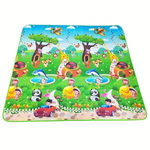 TEMU 양면 아기 기어다니기 매트, 방수 유아용 놀이 매트