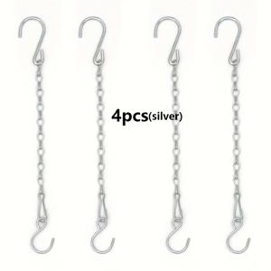 TEMU 조절 가능한 더블 훅 메탈 체인 수트, 11.41인치 - 실내외 장식, 새장, 풍경 및 크리스마스 장식에 이상적