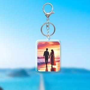 TEMU 1pc/3pcs 개인화 아크릴 키링, 여성용 키링, 개인화 사진, 창의적인 디자인, 아바타, 부품 액세서리, 컬렉션 기념