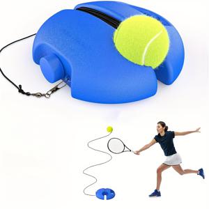 TEMU 남성 및 여성용 1개의 전문 테니스 리바운드 훈련 시스템, PE 소재, 자체 연습 및 초보자 훈련에 이상적, 테니스 공 및 라켓 포함, 라켓 미포함