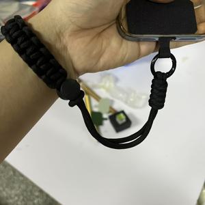 TEMU [여행 필수품] 여행 필수품, 두꺼운 휴대폰 레니어드, 손수 짠 간단한 스타일, 도난 방지 휴대폰 손목끈, 작은 카메라에도 적합