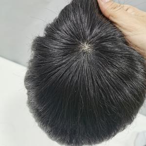 TEMU 남성용 100% 인간 머리카락 헤어 토퍼 - 머리 밀도 증가, 보이지 않는 대머리 솔루션, 전체 머리 커버리지, 가는 머리와 남성 패턴 대머리용 진짜 머리 가발, 민감한 두피용 조절 가능한 헤어피스 (접착제 없음)