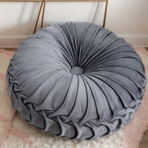 TEMU 1개 라운드 노르딕 소파 쿠션 - 지퍼 클로저가 있는 100% 폴리에스터 휠 베개, 손세탁 전용, 베이 윈도우 및 침실 홈 데코용 멀티컬러 옵션