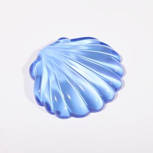 TEMU 안락한 손목 지지대를 위한 시원한 데스크탑 마우스 패드 - 에르고노믹 블루 쉘 손목 받침대, 부드러운 쿠션 디자인, 4.1