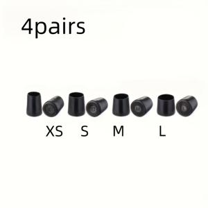 TEMU 4쌍 블랙 & 하이힐 신발 뒤꿈치 그립 - 미끄럼 방지 소음 패드, 다양한 사이즈 라운드 토 드레스 펌프스용, 편안한 얇은 뒤꿈치 보호대 (뾰족/블록 힐 적합) - 내구성 있는 신발|통굽샌들
