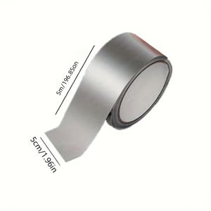 TEMU 알루미늄 호일 열수축 테이프 - 방수, 고온 내성, 방습 및 녹방지 반사 절연 밀봉 테이프 (PE 및 유리섬유 보강) HVAC 파이프 및 금속 수리용