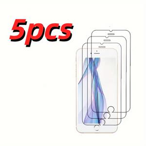 TEMU 아이폰 SE 2016, 아이폰 5S, 아이폰 5, 아이폰 5C, 아이폰 6, 아이폰 6S, 아이폰 6 플러스, 아이폰 7, 아이폰 8, 아이폰 7 플러스, 아이폰 8 플러스, 아이폰 SE 2, 아이폰 SE 3에 맞는 강화 유리 5개. 쉽게 설치할 수 있으며, 버블이 없고, 경도는 9H입니다.