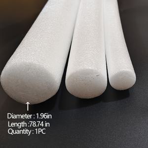 TEMU 1개, 3가지 크기의 롱 스트립 폼 캔들 홀더, 웨딩 페스티벌 파티 장식 아치 가든 폼 베이스, DIY 핸드메이드 꽃 배치, 야드 아웃도어 장식 폼 스틱, 다양한 목적에 적합한 폼 스틱, 총 길이 78.74인치, 직경 약 1.57인치, 1.97인치, 0.98인치