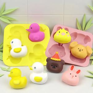 TEMU 8pcs 실리콘 모양 - 귀여운 동물 모양, 비누, 열 저항, 쉽게 청소, 재사용 가능 DIY 촛불 및 비누 만들기, 크래프팅 필수품 | 재미있는 동물 디자인 | 내구성 실리콘