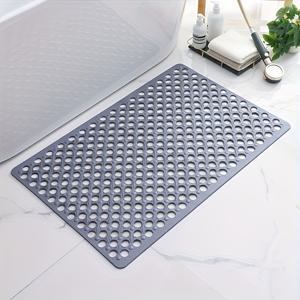TEMU 원형 구멍 디자인을 갖춘 빠른 건조 및 미끄럼 방지 샤워 패드 1개 - 내구성이 뛰어난 PVC, 욕조, 샤워, 욕실용 미끄럼 방지 및 빠른 배수 - 가정 및 호텔 사용에 적합, 샤워 액세서리, 현대 욕실 액세서리, 부드러운 질감