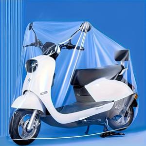 TEMU 1개 대형 범용 커버, 내구성 있는 투명 커버, 가정용 , 산악 자전거, 삼륜차에 적합, 커버, 야외 보관, 투명 디자인, 날씨에 강한 커버, 자전거 보관, 투명 커버, 날씨에 강한 소재, 자전거 커버, 야외 애호가, 차고 보관, 안전한 핏, 강화된 보호, 삼륜차 보호대, 두 바퀴 보호대, 주인용