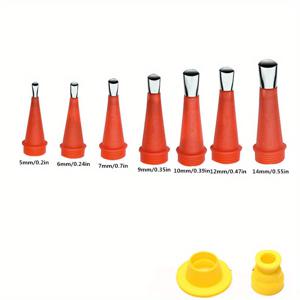 TEMU 9피스 코킹 마감 도구 세트 (베이스 포함) - 주방 & 욕실 싱크대 접합부용 스테인리스 노즐 어플리케이터, 자동차 수리공장 호텔용, 매끄러운 마무리, 전문가급 제작, 견고한 구조, DIY 애호가를 위한