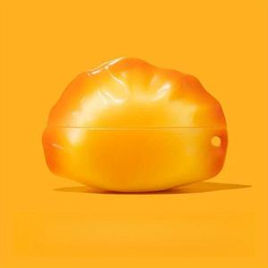 TEMU 시뮬레이션 만두 디자인 충격방지 이어폰 케이스, 에어팟 1/2/3/4/Pro용 안티드롭 이어셋 커버, 일상 사용 보호 케이스, 여행 액세서리, 귀여운 이어버즈 케이스, 플레이풀한 디자인, 내구성 있는 소재, 부드러운 케이스, 프로텍터, 이어버즈 홀더, 학생과 전문가를 위한 IT 애호가 선물