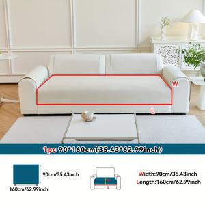 TEMU 1개 사계절 소파 커버 - 애완동물 방지 스크래치 방지 소파 보호대, 1/2/3/4인용 & 섹셔널 소파에 적합, 세탁기 사용 가능 체닐 원단, 클래식 솔리드 컬러 디자인, 거실·침실·사무실용 - 홈 데코 (베개 및 등받이 커버 별도 판매), 가구 보호, 우아한 가구 액세서리, 내구성 있는 소재, 스타일, 고품질 원단, 반려인들을 위한