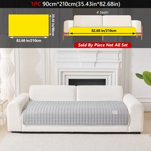 TEMU 1개 현대적인 퀼트 소파 쿠션 - 미끄럼 방지 두꺼운 좌석 패드, 2/3/4인용 모듈러 섹션용, 애완동물 친화적 라벨 커버 터치, 세탁기 사용 가능, 폴리에스터, 프린팅 없음, 니트 원단, 러브시트, 3인용 소파, 4인용 소파, 섹션 소파, 소파 커버|소파|쇼파쿠션|쿠션커버