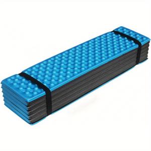 TEMU 캠핑 매트 - 이중 에그넷 방수 매트, 야외 활동에 적합, 휴대 간편, 초경량 디자인, 다양한 색상 (오렌지, 그린, 블랙), 캠핑 액세서리, 3가지 색상 선택 가능, 6단 접이식