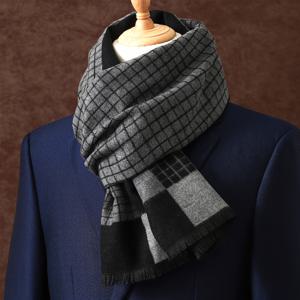 TEMU 남녀공용 럭셔리 체크 스카프 - 블랙/화이트/그레이/그레이-브라운 멀티컬러 숄, 웨딩, 파티, 여행용 우아한 타이다이 패턴 긴 목도리 - 부드럽고 따뜻한 숄 랩 (손세탁 가능)