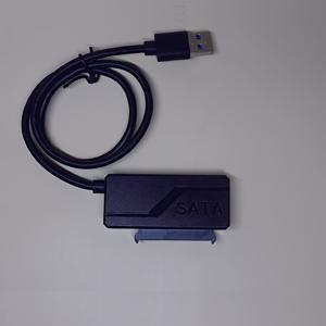 TEMU DC 전원 포트가 있는 SATA-USB 어댑터, USB 3.0-SATA III 내장형 하드 드라이브 리더, 2.5인치 SSD/3.5인치 하드 드라이브 고속 5Gbps 전송에 적합