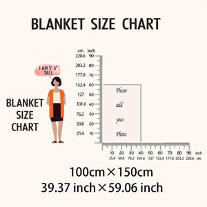 TEMU 1개 맞춤형 사진 플란넬 담요 - 부드럽고 따뜻한 사계절용 담요, 집/소파/피크닉/주방용 개인화된 사진 담요 - 생일, 기념일, 집들이 선물로 이상적, 맞춤 인쇄 가능, 현대적 디자인, 내구성 있는 편안함, 홈 데코, 스타일리시한 장식, 고품질 소재, 홈 데코레이터