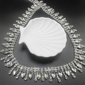 TEMU 50cm/90cm 반짝이는 라인스톤 체인 태슬 - 웨딩 드레스, 댄스 코스튬, 신발 & 모자용 우아한 화이트 라인스톤 트림 - 공식 행사용 장식 액세서리, 코스튬 장식, 반짝이는 효과, 라인스톤 헤드밴드, 라인스톤 크라운, 라인스톤 티아라, 라인스톤 체인, 라인스톤 코드, 자수 트림, 드레스 장식 액세서리