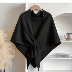 TEMU 여성용 레트로 우아한 목도리 스카프 - 비탄성 방풍 겨울용 목도리, 실내외 사용 가능, 손세탁 가능 - 단색 패션 액세서리|빈티지|스카프|악세사리