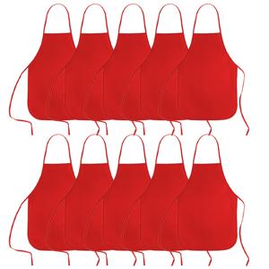 TEMU 10개 세트 생생한 & 물방울 무늬 아프런, 어린이, 십대 & 아티스트용 - 튼튼한 부직포 폴리에스터 원단, 교실, 주방, 공예 및 파티 활동에 적합, 어린이 미술 용품, 공예 아프런, 재미있는 디자인, 간편한 관리 소재