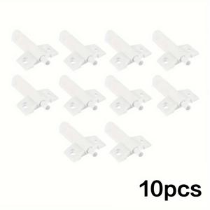 TEMU 10개 부드러운 닫힘 수납장문 쿠션패드 - 조용한 미끄럼방지 힌지, 안티슬램 주방 & 욕실도어스토퍼, 내구성 있는 플라스틱 완충대, 가구보호를 위한 DIY 홈인테리어|도어클로저