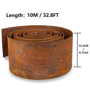 TEMU 금속 정원 경계석 5가지 사이즈