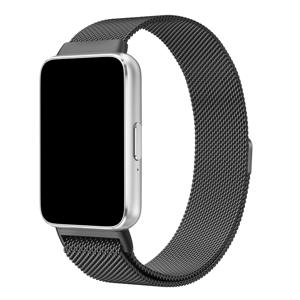 TEMU 삼성 갤럭시 핏 3 밴드용 밀라네즈 메탈 루프 스트랩, 내구성 있는 밀라네즈 스테인리스 스틸 마그네틱 브레이슬릿 코레아 손목 밴드, 갤럭시 핏 3 스마트워치 액세서리