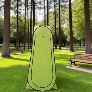 TEMU 욕실 빠른 개폐형 조립 없는 샤워 텐트, 가정용 이동식 화장실 텐트, 은색 코팅 자외선 차단, 통기성, 바람 저항, 휴대성, 그리고 프라이빗 캠핑 텐트